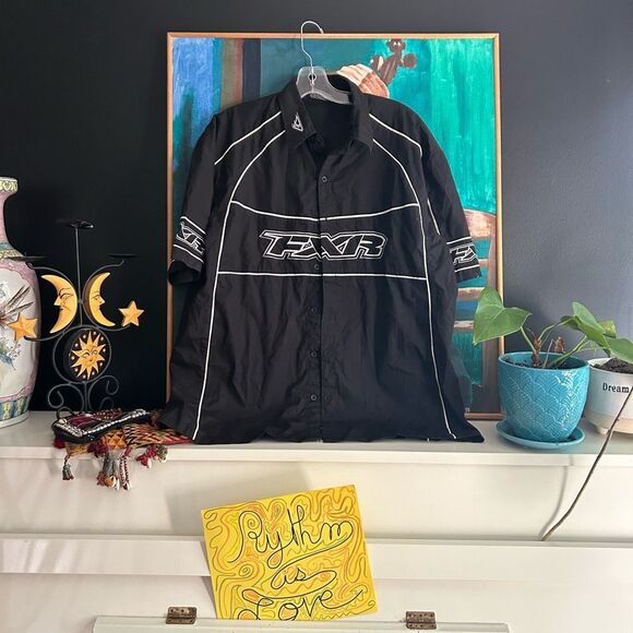 FXR Men's Black Casual Button Down Shirt - Picture 2 of 16